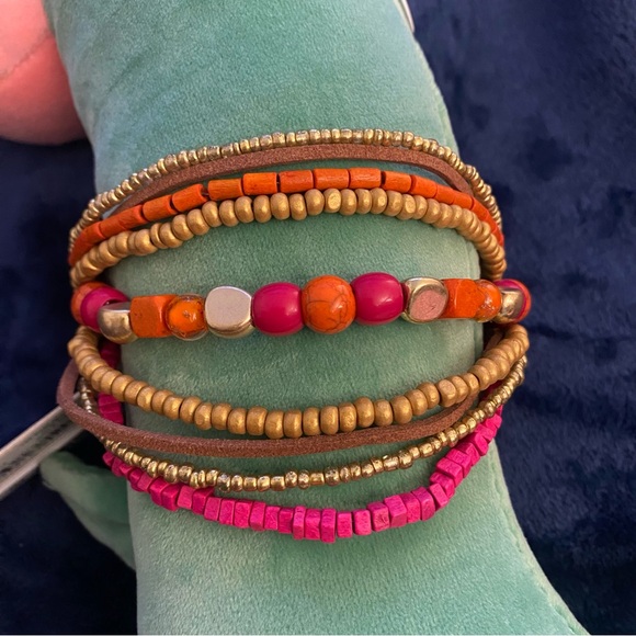 EL BY ÉRICA LYONS MULTILAYERED BOHEMIAN BRACELETS NWT - Picture 4 of 6